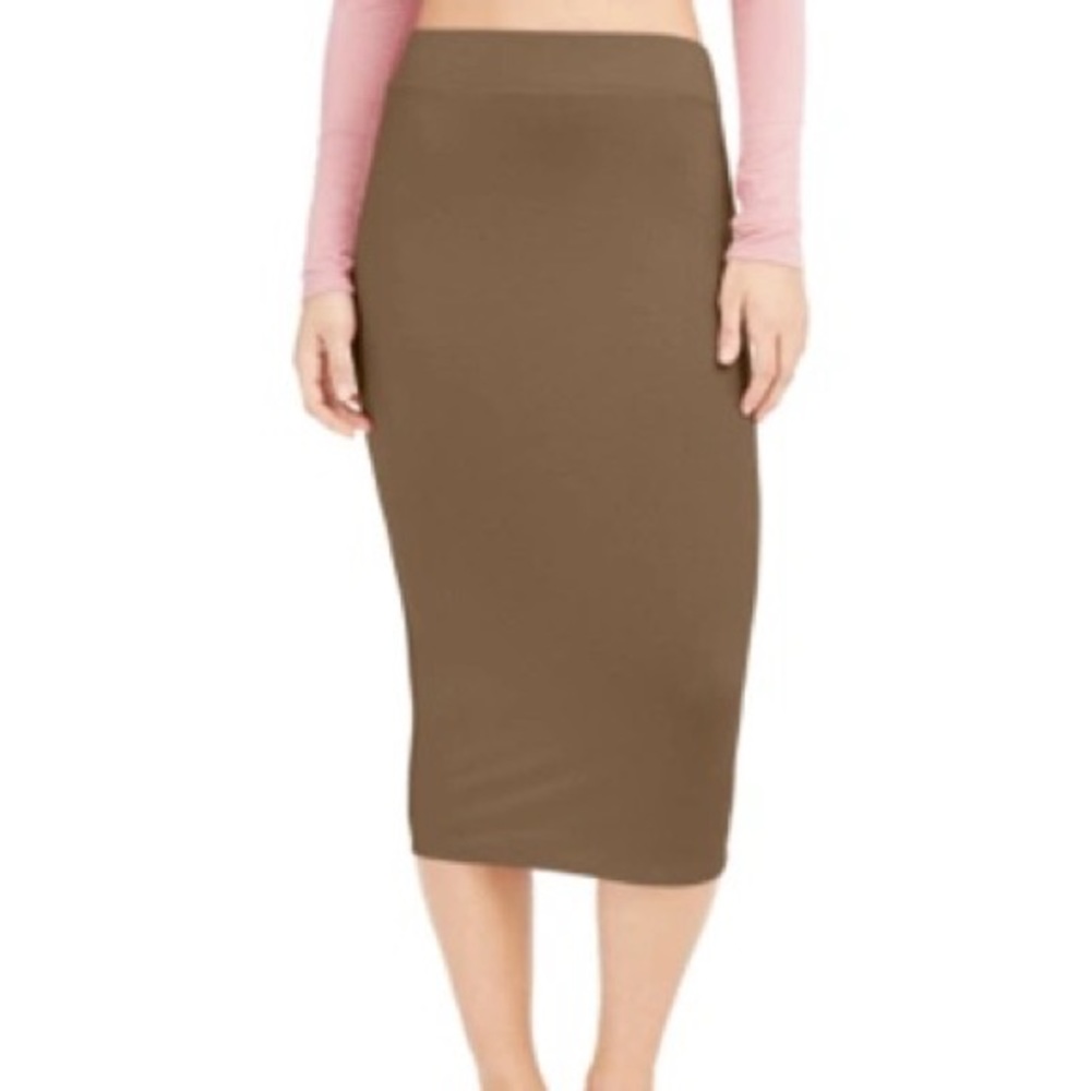 Brown MIDI skirt